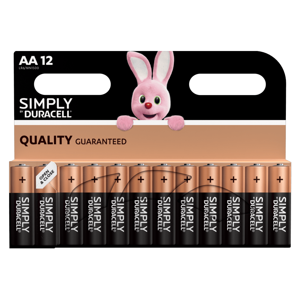 Duidelijk maken Uitsluiten patroon AA Alkalinebatterijen - Duracell Simply-batterijen
