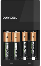Voorstellen kat schaal Duracell Hi-Speed Value Charger voor AA en AAA batterijen